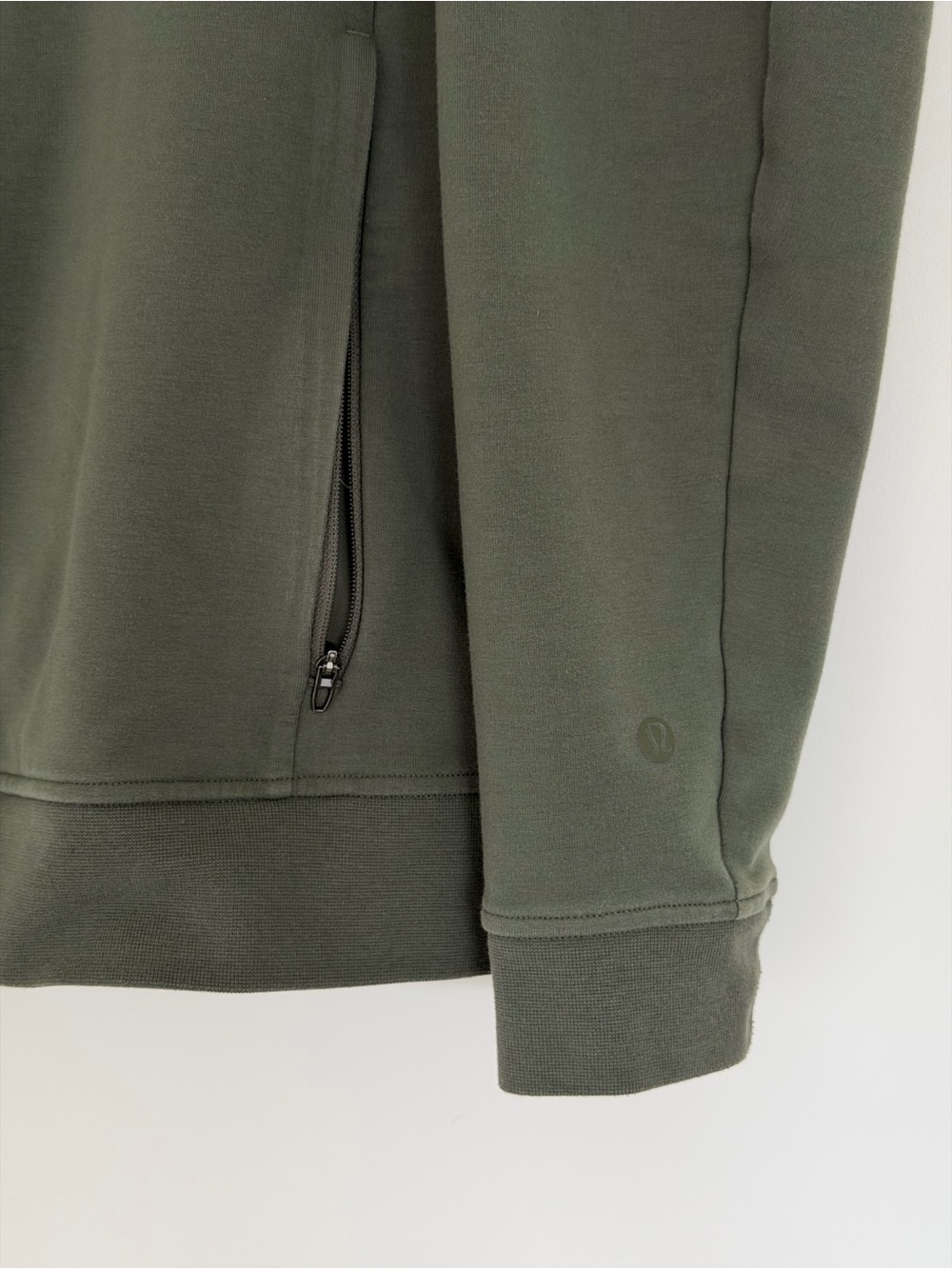 Men's Lululemon Green Zip-up Hoodie Sweater - Picture 2 of 3